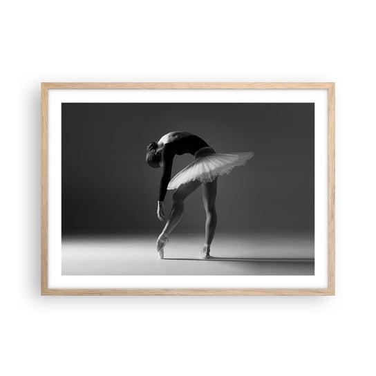 Obraz - Plakat - Bella balerina - 70x50cm - Baletnica Balet Taniec - Nowoczesny modny obraz Plakat rama jasny dąb ARTTOR ARTTOR
