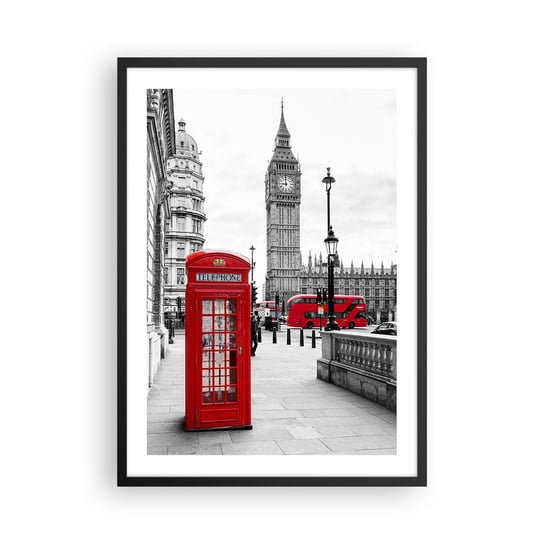 Obraz - Plakat - Bez wątpienia Londyn - 50x70cm - Miasto Londyn Architektura - Nowoczesny modny obraz Plakat czarna rama ARTTOR ARTTOR