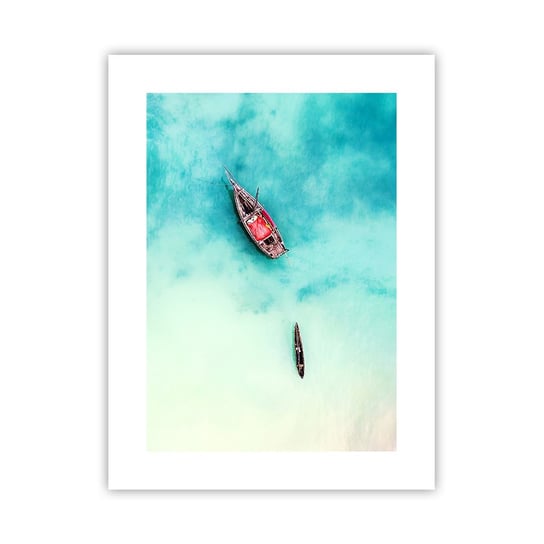 Obraz - Plakat - Bo na plażach Zanzibaru, kiedy nadmiar wód… - 30x40cm - Krajobraz Zanzibar Ocean - Foto Plakaty na ścianę bez ramy - Plakat do Salonu Sypialni ARTTOR ARTTOR