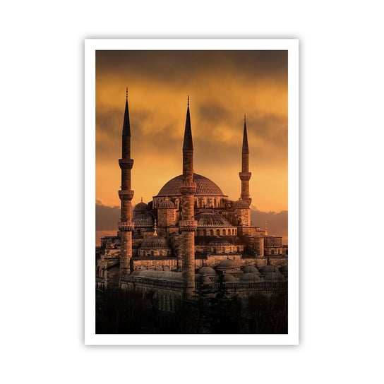Obraz - Plakat - Bóg jest wielki - 70x100cm - Architektura Meczet Stambuł - Foto Plakaty bez ramy na ścianę do Salonu Sypialni ARTTOR ARTTOR