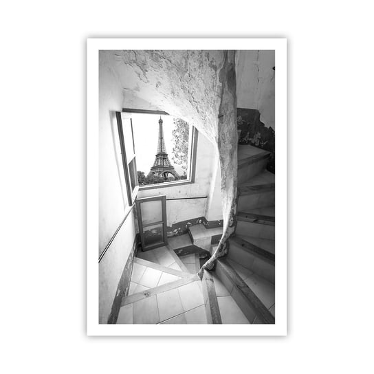 Obraz - Plakat - Co za widok! - 61x91cm - Miasto Wieża Eiffla Paryż - Foto Plakaty na ścianę bez ramy - Plakat do Salonu Sypialni ARTTOR ARTTOR