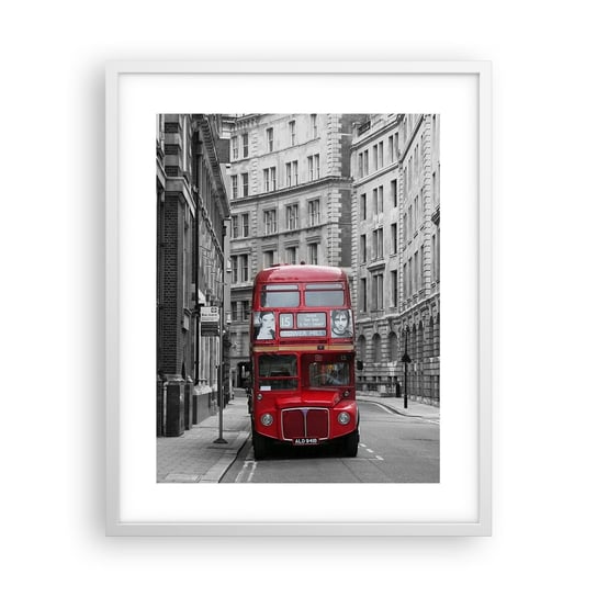 Obraz - Plakat - Codzienność nie musi być szara - 40x50cm - Miasto Londyn Architektura - Foto Plakaty w ramie koloru białego do Salonu Sypialni ARTTOR ARTTOR