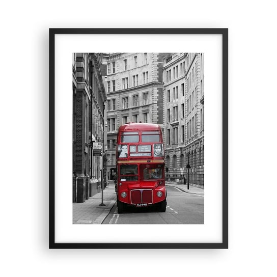 Obraz - Plakat - Codzienność nie musi być szara - 40x50cm - Miasto Londyn Architektura - Foto Plakaty w ramie koloru czarnego do Salonu Sypialni ARTTOR ARTTOR