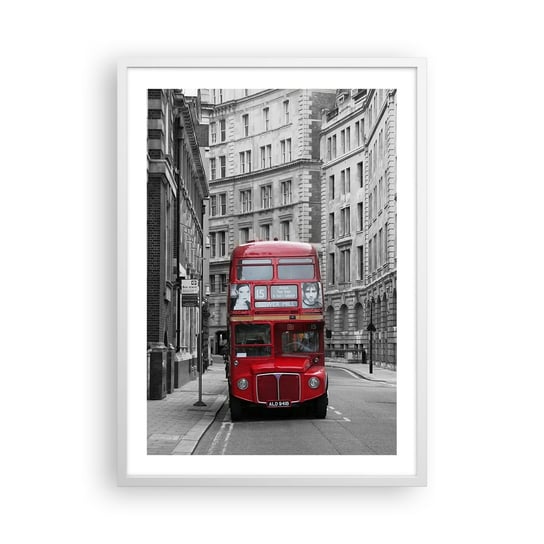 Obraz - Plakat - Codzienność nie musi być szara - 50x70cm - Miasto Londyn Architektura - Nowoczesny modny obraz Plakat rama biała ARTTOR ARTTOR