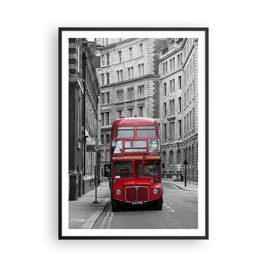 Obraz - Plakat - Codzienność nie musi być szara - 70x100cm - Miasto Londyn Architektura - Foto Plakaty w ramie koloru czarnego do Salonu Sypialni ARTTOR ARTTOR