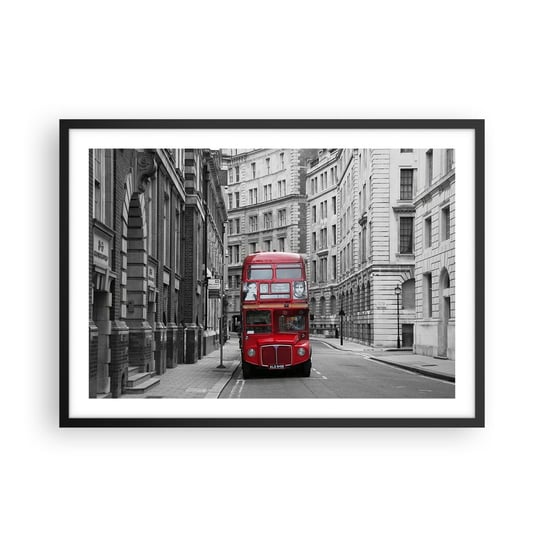 Obraz - Plakat - Codzienność nie musi być szara - 70x50cm - Miasto Londyn Architektura - Nowoczesny modny obraz Plakat czarna rama ARTTOR ARTTOR