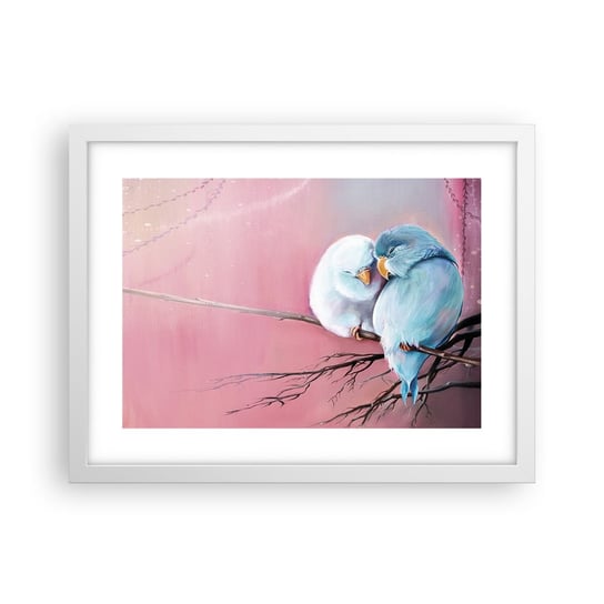 Obraz - Plakat - Cóż tu dodać?… - 40x30cm - Ptaki Natura Sztuka - Foto Plakaty na ścianę w ramie białej - Plakat do Salonu Sypialni ARTTOR ARTTOR