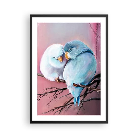 Obraz - Plakat - Cóż tu dodać?… - 50x70cm - Ptaki Natura Sztuka - Nowoczesny modny obraz Plakat czarna rama ARTTOR ARTTOR