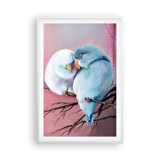 Obraz - Plakat - Cóż tu dodać?… - 61x91cm - Ptaki Natura Sztuka - Foto Plakaty na ścianę w ramie białej - Plakat do Salonu Sypialni ARTTOR ARTTOR