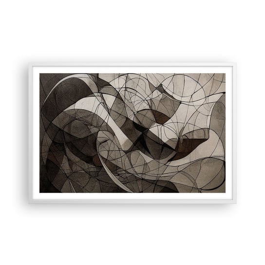 Obraz - Plakat - Cyrkulacja barw ziemi - 91x61cm - Sztuka Współczesny Kredka - Foto Plakaty na ścianę w ramie białej - Plakat do Salonu Sypialni ARTTOR ARTTOR