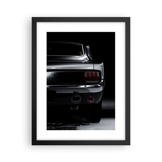 Obraz - Plakat - Czar klasyki - 30x40cm - Samochód Retro Auto - Foto Plakaty na ścianę w czarnej ramie - Plakat do Salonu Sypialni ARTTOR ARTTOR