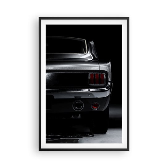 Obraz - Plakat - Czar klasyki - 61x91cm - Samochód Retro Auto - Foto Plakaty na ścianę w czarnej ramie - Plakat do Salonu Sypialni ARTTOR ARTTOR