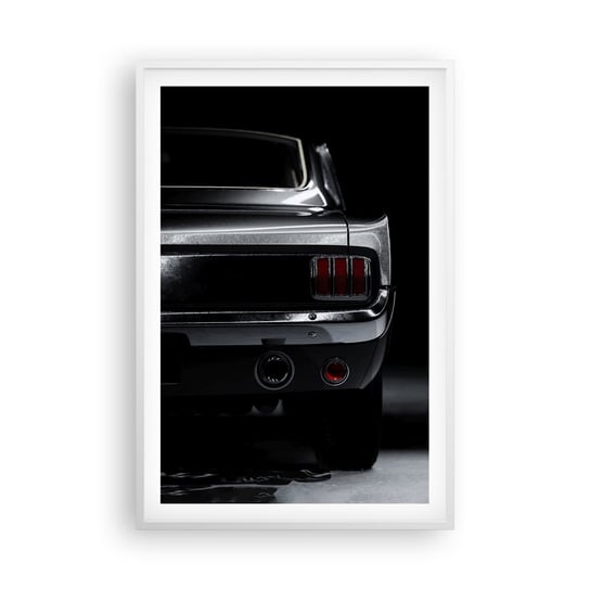 Obraz - Plakat - Czar klasyki - 61x91cm - Samochód Retro Auto - Foto Plakaty na ścianę w ramie białej - Plakat do Salonu Sypialni ARTTOR ARTTOR