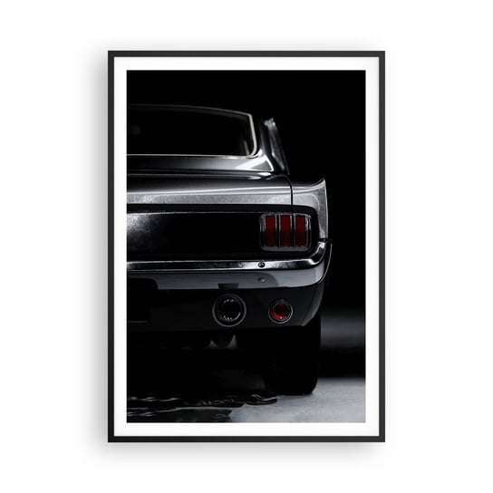 Obraz - Plakat - Czar klasyki - 70x100cm - Samochód Retro Auto - Foto Plakaty w ramie koloru czarnego do Salonu Sypialni ARTTOR ARTTOR