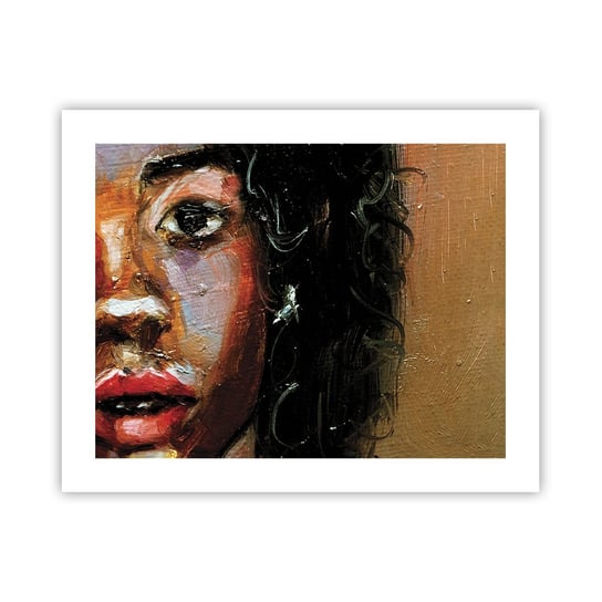 Obraz - Plakat - Czerń i blask - 50x40cm - Portret Kobiety Kobieta Afroamerykanka - Foto Plakaty bez ramy do Salonu Sypialni ARTTOR ARTTOR