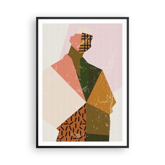 Obraz - Plakat - Człowiek – istota złożona - 70x100cm - Vintage Nowoczesny Minimalizm - Foto Plakaty w ramie koloru czarnego do Salonu Sypialni ARTTOR ARTTOR