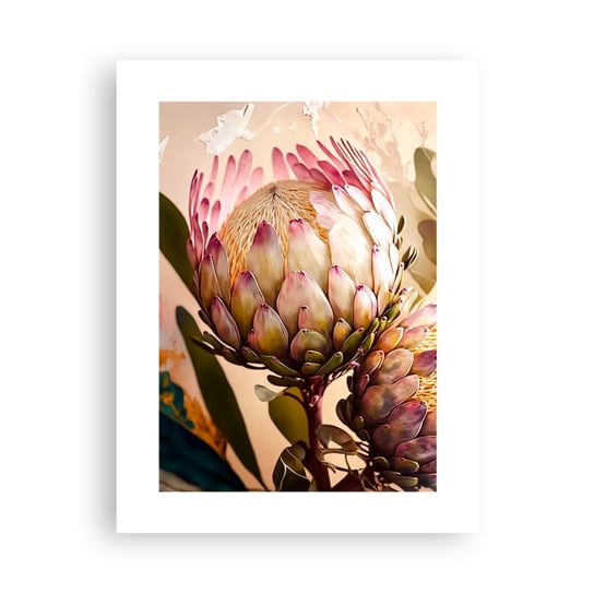 Obraz - Plakat - Czule objęte - 30x40cm - Kwiaty Rośliny Botanika - Foto Plakaty na ścianę bez ramy - Plakat do Salonu Sypialni ARTTOR ARTTOR