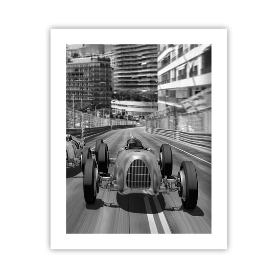 Obraz - Plakat - Dawno temu w Monte Carlo - 40x50cm - Motoryzacja Wyścig Vintage - Foto Plakaty bez ramy do Salonu Sypialni ARTTOR ARTTOR