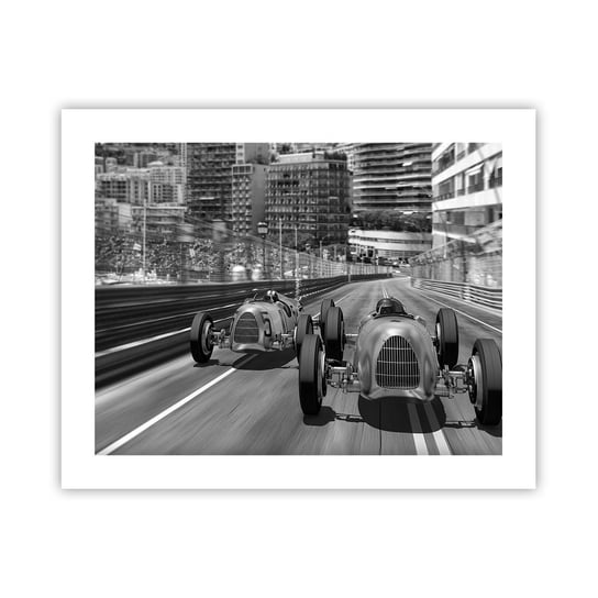 Obraz - Plakat - Dawno temu w Monte Carlo - 50x40cm - Motoryzacja Wyścig Vintage - Foto Plakaty bez ramy do Salonu Sypialni ARTTOR ARTTOR