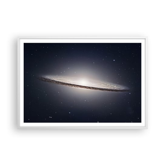 Obraz - Plakat - Dawno temu w odległej galaktyce… - 100x70cm - Galaktyka Kosmos Wszechświat - Foto Plakaty w ramie koloru białego do Salonu Sypialni ARTTOR ARTTOR
