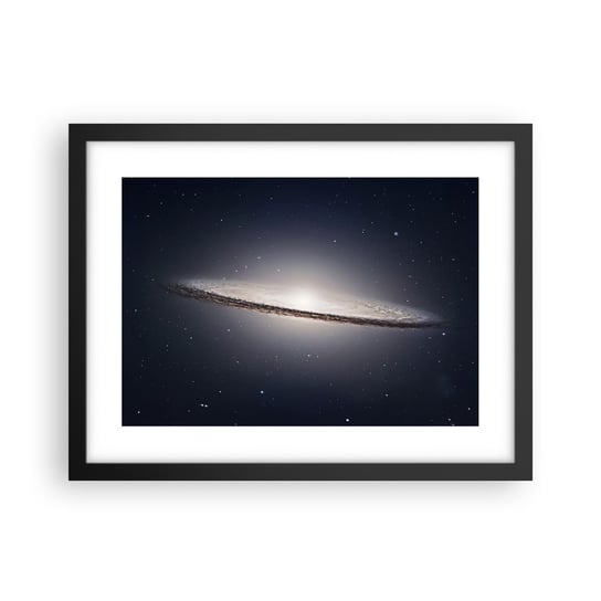 Obraz - Plakat - Dawno temu w odległej galaktyce… - 40x30cm - Galaktyka Kosmos Wszechświat - Foto Plakaty na ścianę w czarnej ramie - Plakat do Salonu Sypialni ARTTOR ARTTOR
