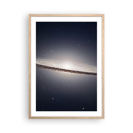 Obraz - Plakat - Dawno temu w odległej galaktyce… - 50x70cm - Galaktyka Kosmos Wszechświat - Nowoczesny modny obraz Plakat rama jasny dąb ARTTOR ARTTOR