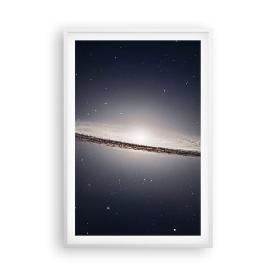 Obraz - Plakat - Dawno temu w odległej galaktyce… - 61x91cm - Galaktyka Kosmos Wszechświat - Foto Plakaty na ścianę w ramie białej - Plakat do Salonu Sypialni ARTTOR ARTTOR