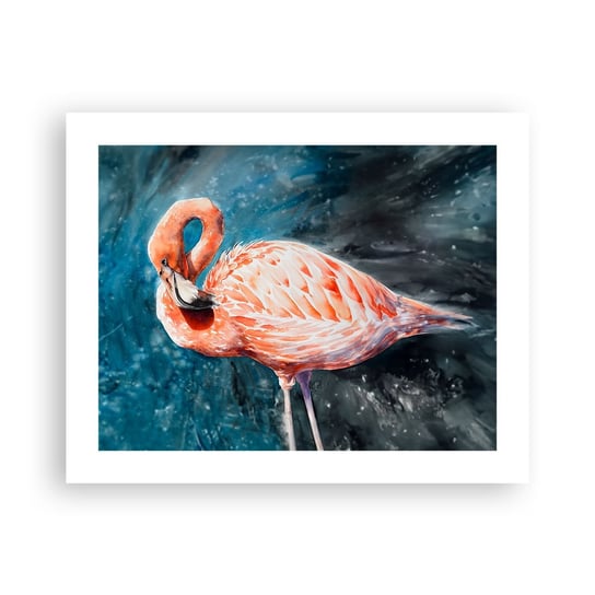 Obraz - Plakat - Dekoracyjny z natury - 50x40cm - Flaming Ptak Natura - Foto Plakaty bez ramy do Salonu Sypialni ARTTOR ARTTOR