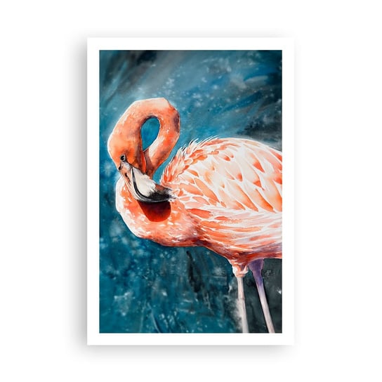 Obraz - Plakat - Dekoracyjny z natury - 61x91cm - Flaming Ptak Natura - Foto Plakaty na ścianę bez ramy - Plakat do Salonu Sypialni ARTTOR ARTTOR