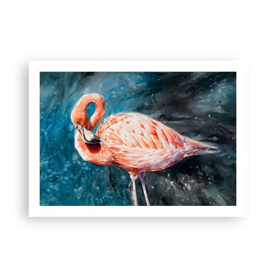 Obraz - Plakat - Dekoracyjny z natury - 70x50cm - Flaming Ptak Natura - Nowoczesny modny obraz Plakat bez ramy do Salonu Sypialni ARTTOR ARTTOR