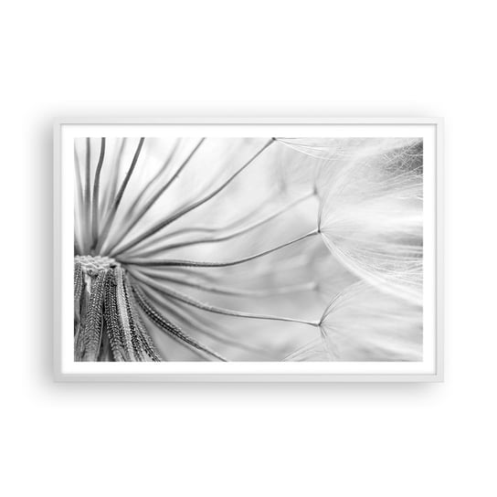 Obraz - Plakat - Dmuchawce, latawce - 91x61cm - Minimalizm Delikatny Kwiat - Foto Plakaty na ścianę w ramie białej - Plakat do Salonu Sypialni ARTTOR ARTTOR