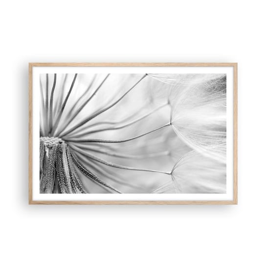Obraz - Plakat - Dmuchawce, latawce - 91x61cm - Minimalizm Delikatny Kwiat - Foto Plakaty na ścianę w ramie jasny dąb - Plakat do Salonu Sypialni ARTTOR ARTTOR