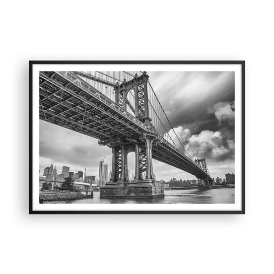 Obraz - Plakat - Do serca miasta - 100x70cm - Nowy Jork Miasto Manhattan - Foto Plakaty w ramie koloru czarnego do Salonu Sypialni ARTTOR ARTTOR