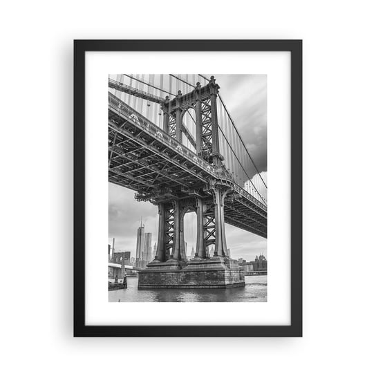 Obraz - Plakat - Do serca miasta - 30x40cm - Nowy Jork Miasto Manhattan - Foto Plakaty na ścianę w czarnej ramie - Plakat do Salonu Sypialni ARTTOR ARTTOR