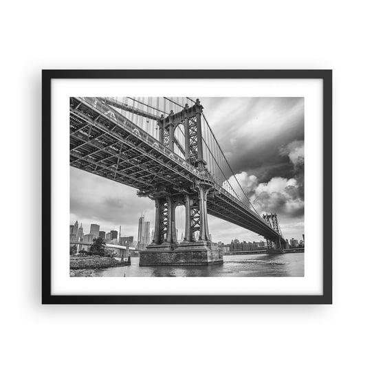Obraz - Plakat - Do serca miasta - 50x40cm - Nowy Jork Miasto Manhattan - Foto Plakaty w ramie koloru czarnego do Salonu Sypialni ARTTOR ARTTOR