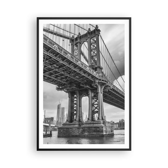 Obraz - Plakat - Do serca miasta - 70x100cm - Nowy Jork Miasto Manhattan - Foto Plakaty w ramie koloru czarnego do Salonu Sypialni ARTTOR ARTTOR