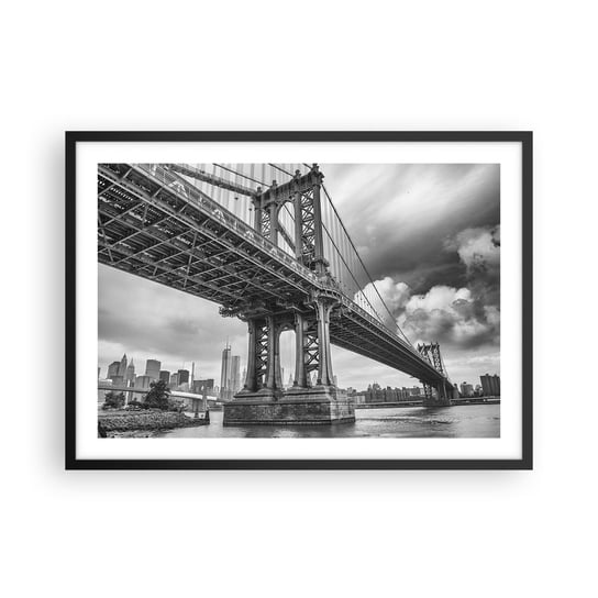 Obraz - Plakat - Do serca miasta - 70x50cm - Nowy Jork Miasto Manhattan - Nowoczesny modny obraz Plakat czarna rama ARTTOR ARTTOR