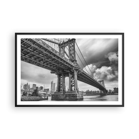 Obraz - Plakat - Do serca miasta - 91x61cm - Nowy Jork Miasto Manhattan - Foto Plakaty na ścianę w czarnej ramie - Plakat do Salonu Sypialni ARTTOR ARTTOR