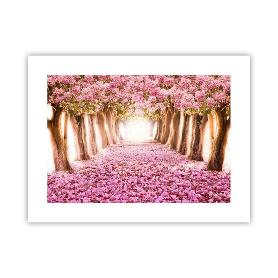 Obraz - Plakat - Droga do raju - 40x30cm - Krajobraz Kwiaty Drzewo - Foto Plakaty na ścianę bez ramy - Plakat do Salonu Sypialni ARTTOR ARTTOR