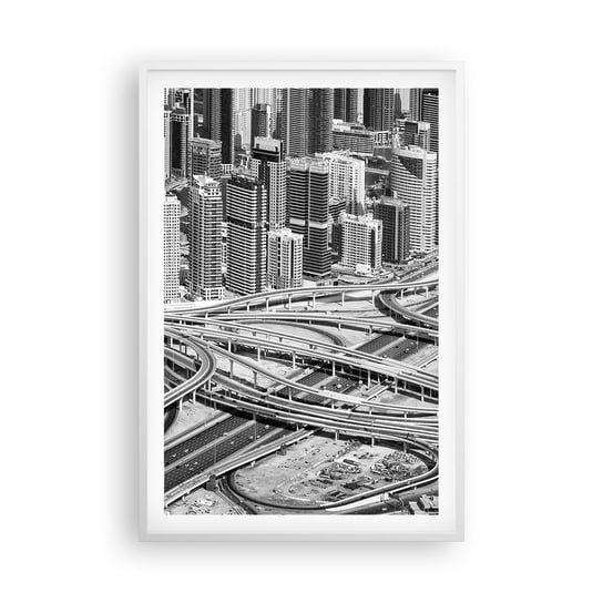 Obraz - Plakat - Dubaj – miasto niemożliwe - 61x91cm - Miasto Architektura Metropolia - Foto Plakaty na ścianę w ramie białej - Plakat do Salonu Sypialni ARTTOR ARTTOR