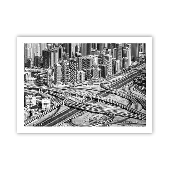 Obraz - Plakat - Dubaj – miasto niemożliwe - 70x50cm - Miasto Architektura Metropolia - Nowoczesny modny obraz Plakat bez ramy do Salonu Sypialni ARTTOR ARTTOR