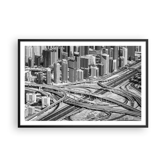 Obraz - Plakat - Dubaj – miasto niemożliwe - 91x61cm - Miasto Architektura Metropolia - Foto Plakaty na ścianę w czarnej ramie - Plakat do Salonu Sypialni ARTTOR ARTTOR
