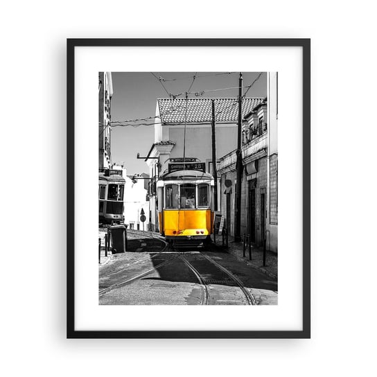 Obraz - Plakat - Duch Lizbony - 40x50cm - Miasto Lizbona Architektura - Foto Plakaty w ramie koloru czarnego do Salonu Sypialni ARTTOR ARTTOR