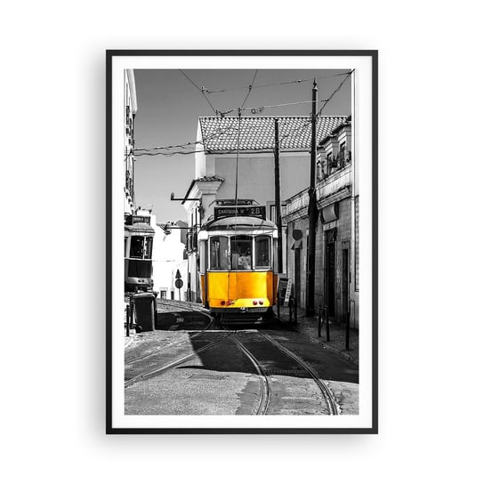 Obraz - Plakat - Duch Lizbony - 70x100cm - Miasto Lizbona Architektura - Foto Plakaty w ramie koloru czarnego do Salonu Sypialni ARTTOR ARTTOR