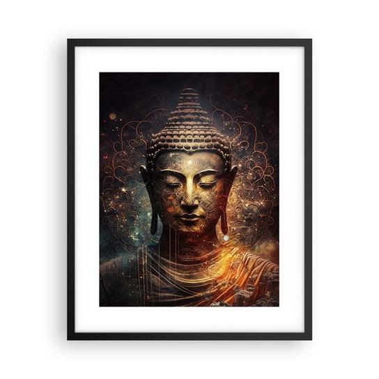 Obraz - Plakat - Duchowa równowaga - 40x50cm - Budda Medytacja Religia - Foto Plakaty w ramie koloru czarnego do Salonu Sypialni ARTTOR ARTTOR