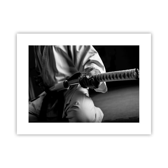 Obraz - Plakat - Dusza wojownika - 40x30cm - Miecz Samurajski Japonia Sztuki Walki - Foto Plakaty na ścianę bez ramy - Plakat do Salonu Sypialni ARTTOR ARTTOR