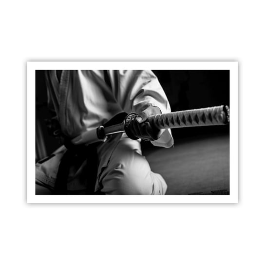 Obraz - Plakat - Dusza wojownika - 91x61cm - Miecz Samurajski Japonia Sztuki Walki - Foto Plakaty na ścianę bez ramy - Plakat do Salonu Sypialni ARTTOR ARTTOR