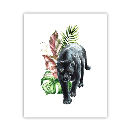 Obraz - Plakat - Dzikość serca - 40x50cm - Czarna Pantera Zwierzęta Natura - Foto Plakaty bez ramy do Salonu Sypialni ARTTOR ARTTOR