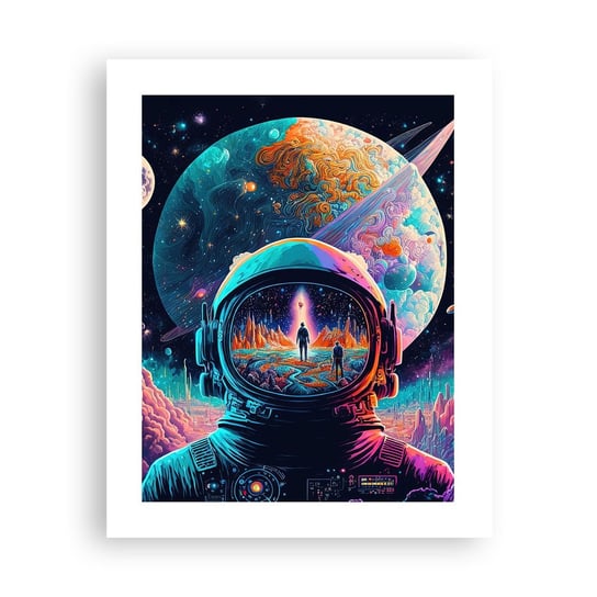 Obraz - Plakat - Filozofom się nie śniło - 40x50cm - Astronauta Futurystyczny Kosmos - Foto Plakaty bez ramy do Salonu Sypialni ARTTOR ARTTOR