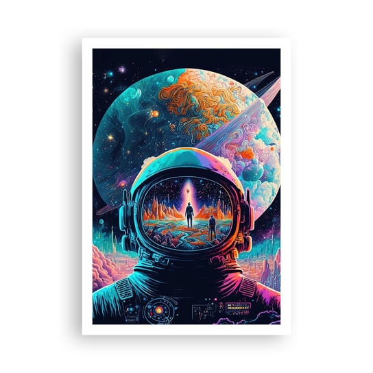 Obraz - Plakat - Filozofom się nie śniło - 70x100cm - Astronauta Futurystyczny Kosmos - Foto Plakaty bez ramy na ścianę do Salonu Sypialni ARTTOR ARTTOR